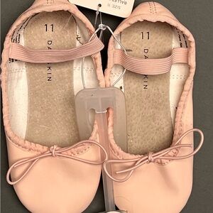 Girls Danskin Pink Ballet Shoes